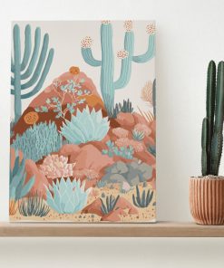 Peinture par numéros 20×30 cm – Cactus