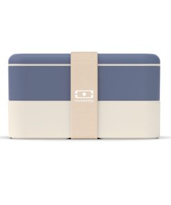 Monbento | Boite déjeuner Bento originale – Bleu et crème