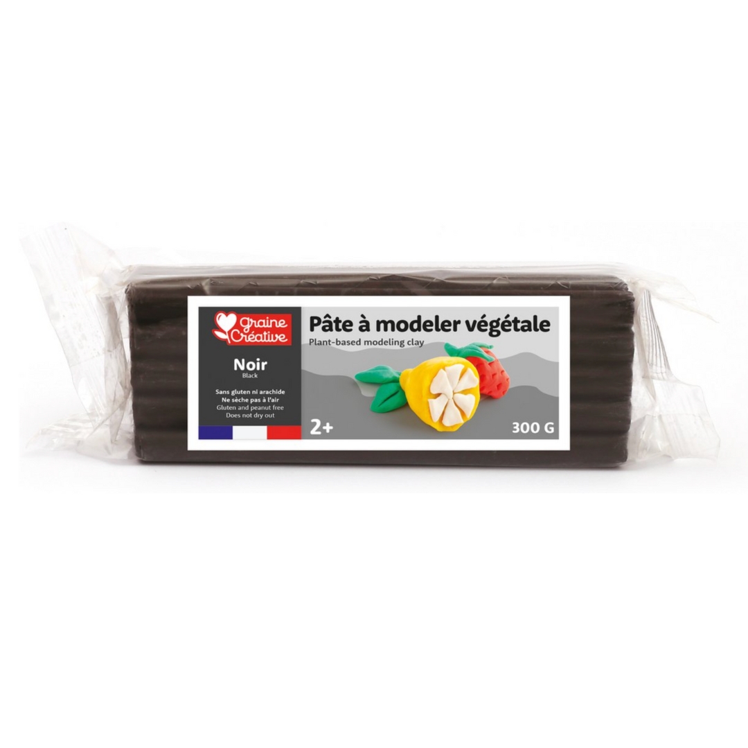 Pâte à modeler végétale noire