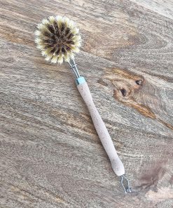 Brosse vaisselle en laiton à tête rechargeable