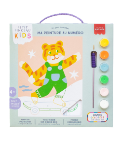 Kit peinture au numéro tigre 18×25 cm
