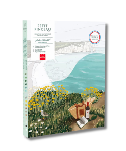Kit peinture au numéro picnic Etretat 24,5 cm x 32,5 cm