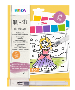 Set de coloriage « princesse » peinture à l&rsquo;eau