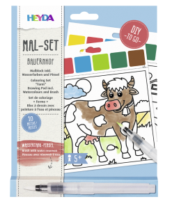 Set de coloriage « ferme » peinture à l&rsquo;eau