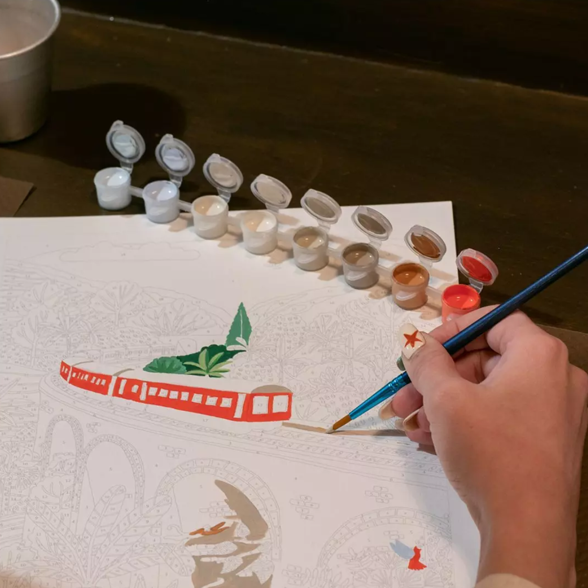 Kit peinture au numéro Sri Lanka 24,5 cm x 32,5 cm – Image 2