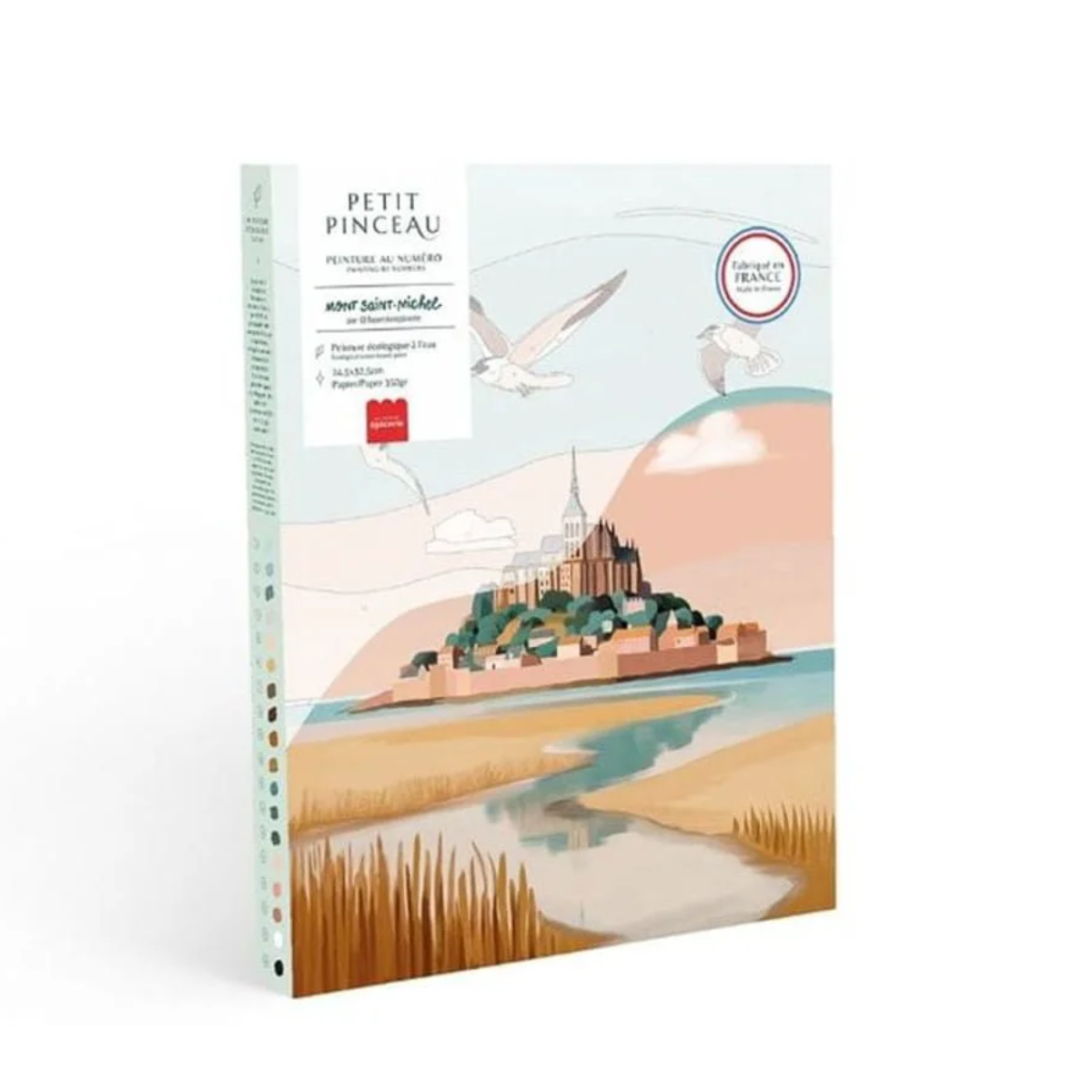 Kit peinture au numéro Mont Saint-Michel 24,5 cm x 32,5 cm