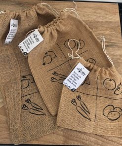 Sac en jute pour fruits et légumes (Taille au choix)