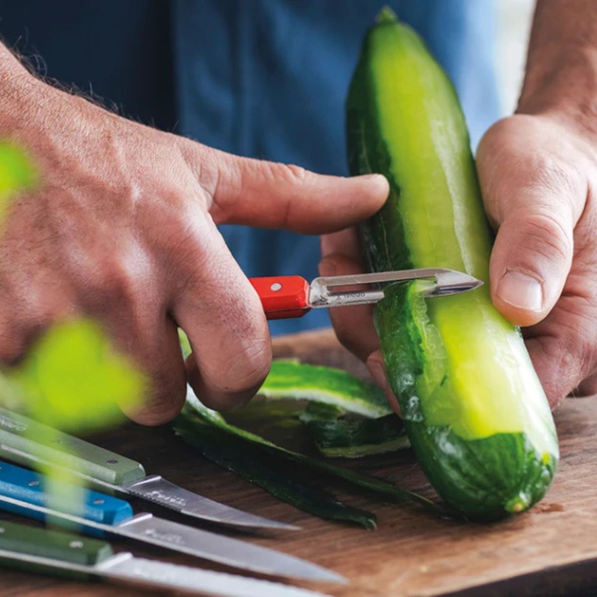 Couteau éplucheur n°115 OPINEL – Rouge – Image 3