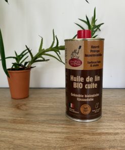 Huile de lin cuite BIO – 500 mL