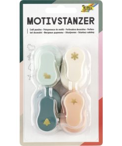Lot de 4 Poinçonneuses à motifs Noël
