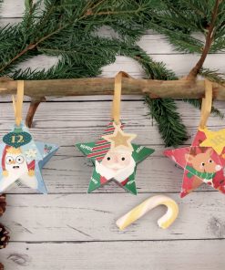 Kit pour faire son propre calendrier de l&rsquo;Avent – Boîtes étoiles