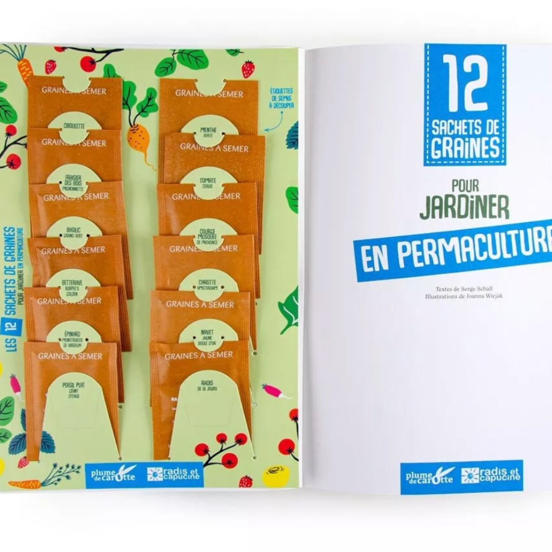 Livre 12 sachets de graines : Je jardine en permaculture – Image 2