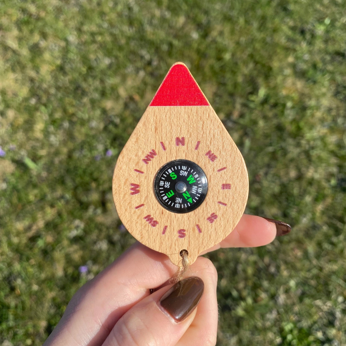 Boussole pour enfants en bois – Image 2