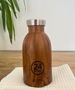 Gourde CLIMA isotherme 330ml – Sequoia wood | 24 Bottles