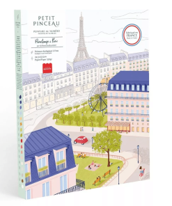 Kit peinture au numéro un printemps à Paris 24,5 cm x 32,5 cm 