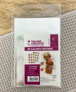 Kit de 24 sachets neutres pour fabriquer son calendrier de l&rsquo;Avent maison