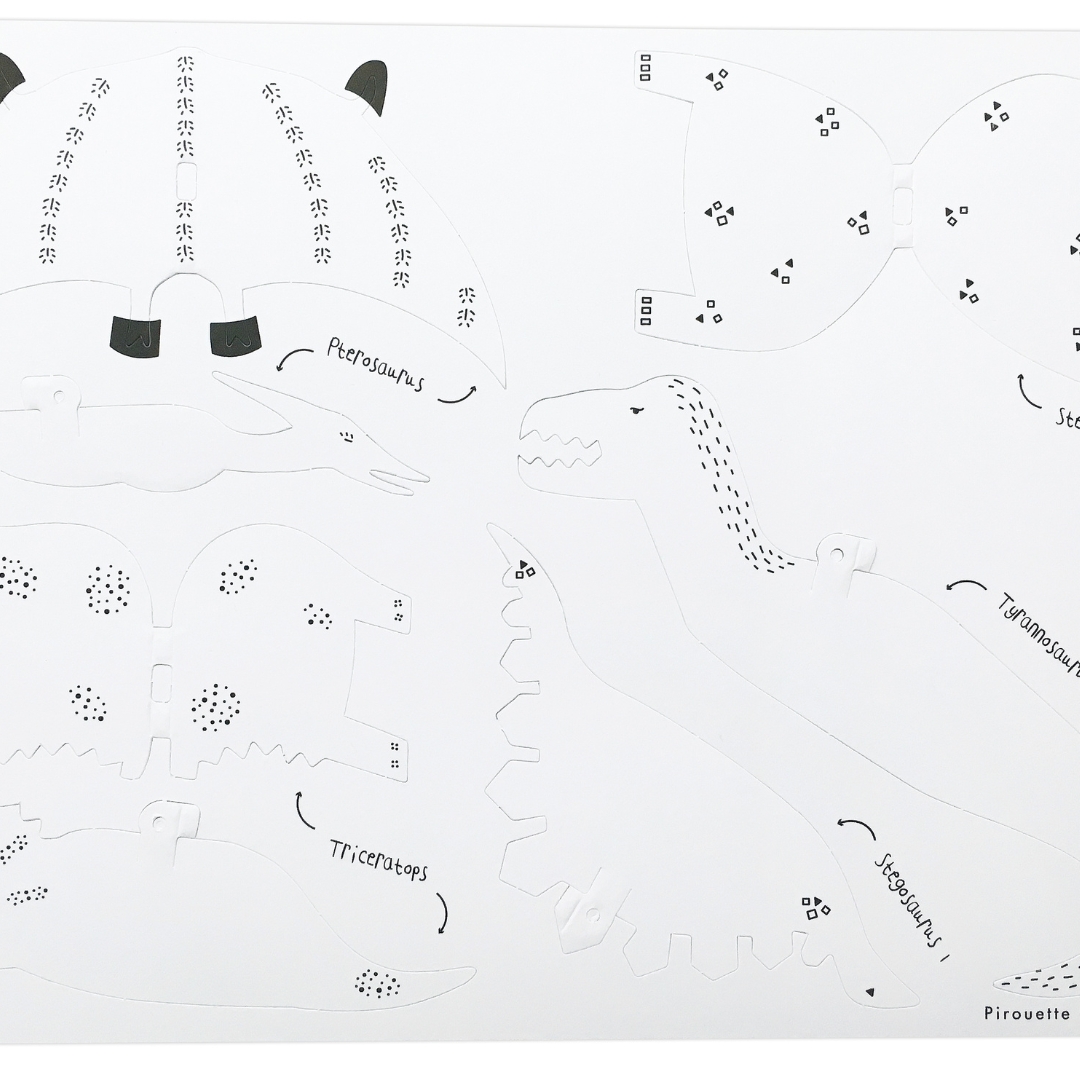 Kit créatif : 6 dinosaures à construire – Image 5