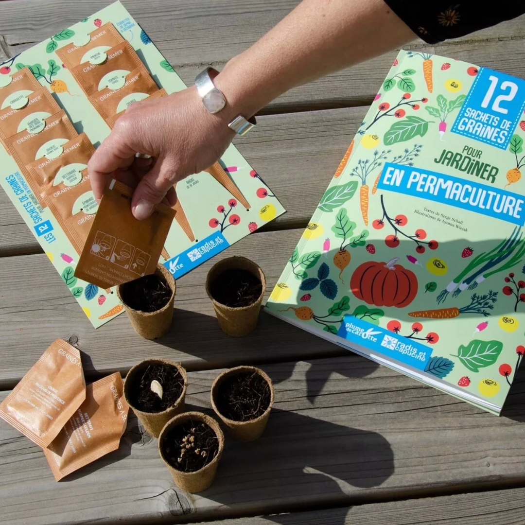 Livre 12 sachets de graines : Je jardine en permaculture – Image 4