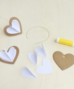 Kit créatif : 6 coeurs à construire