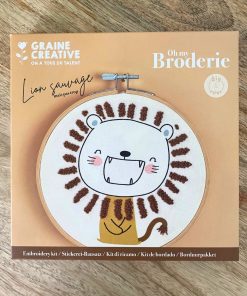 Kit broderie : Lion sauvage