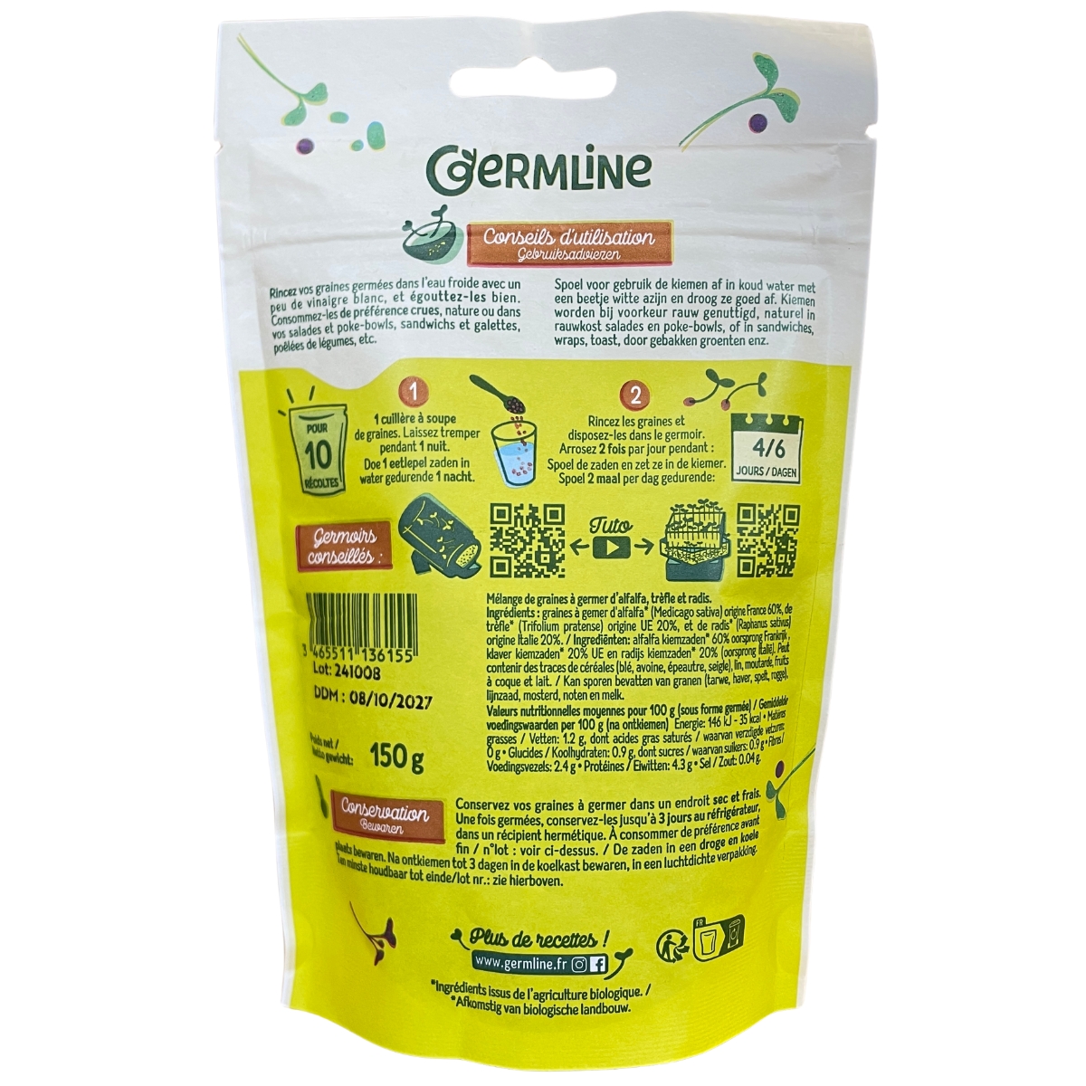 Graine à Germer – Alfalfa Trèfle Radis – Image 2