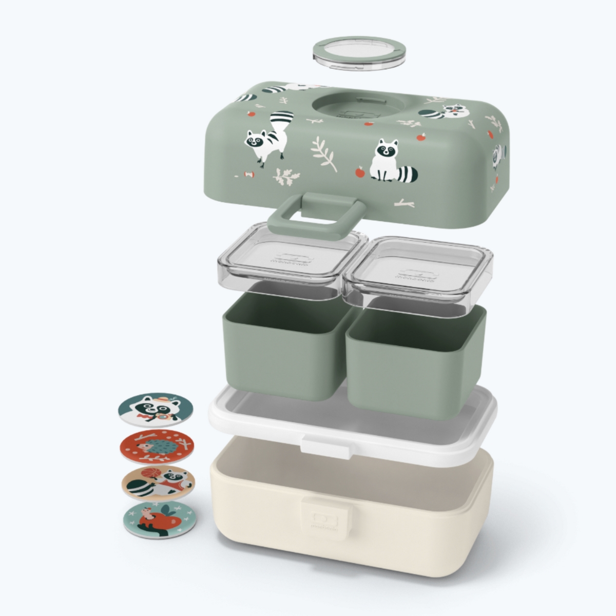 Monbento | Lunchbox – Vert Raccoon – Image 3
