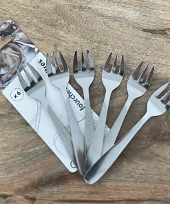 Lot de 6 Fourchettes à Huîtres