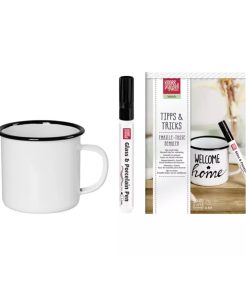 Kit : Tasse en émail à décorer