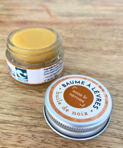 Baume à lèvres à l&rsquo;huile de noix