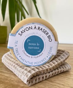 Savon à raser hydratant et bio