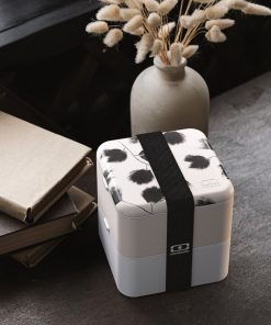 Monbento | Boîte repas bento carrée – Graphic Plume