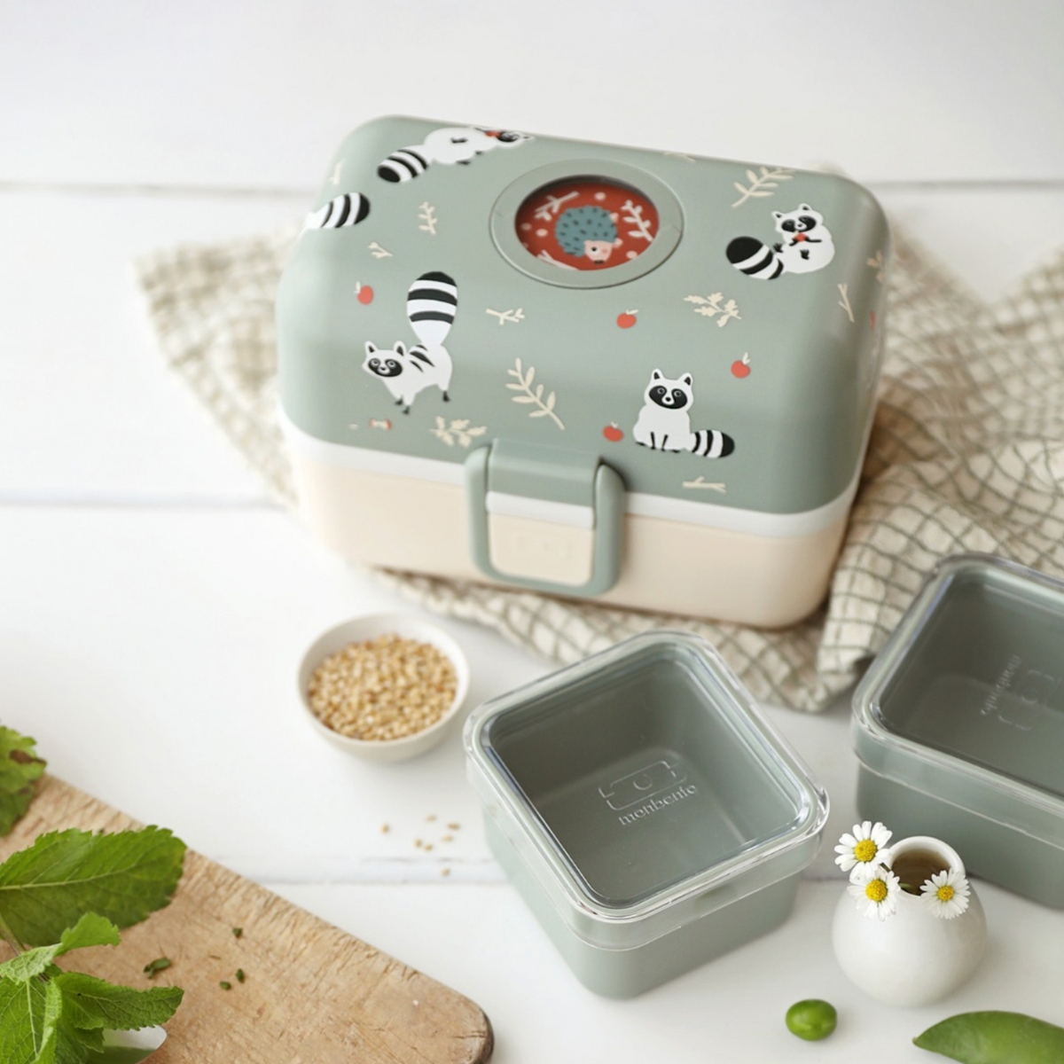 Monbento | Lunchbox – Vert Raccoon
