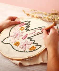 Kit DIY déco oiseau en punch needle