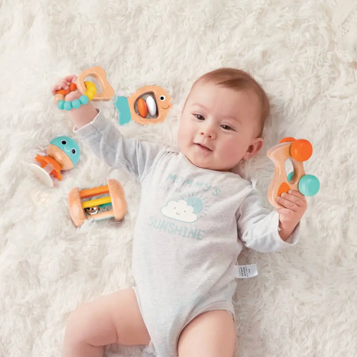 Coffret sensoriel en bois pour bébé