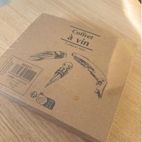 Coffret à vin inox – 3 pièces – Image 4