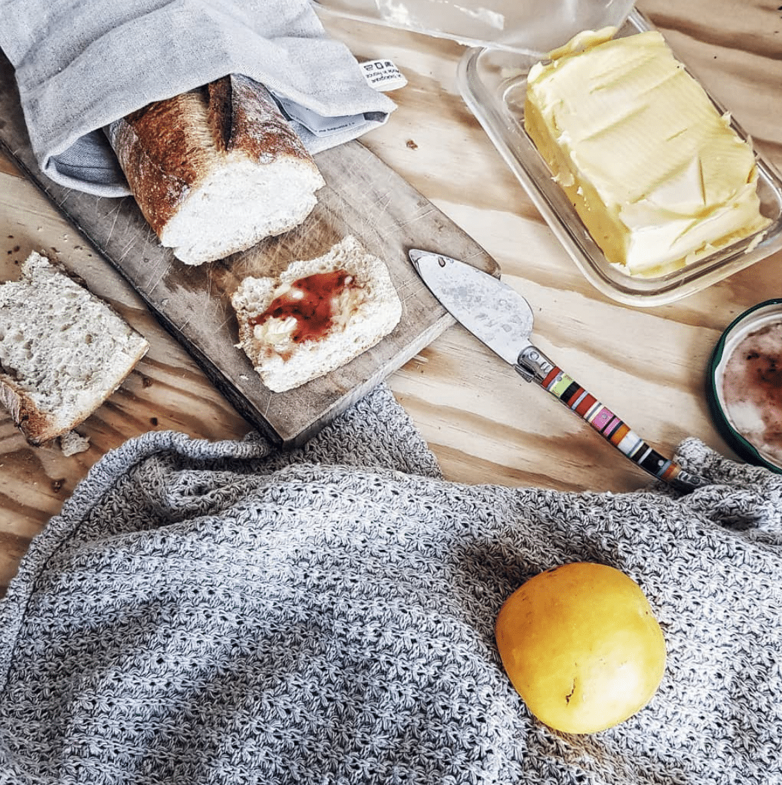 Beurrier en verre – motif vache – Image 2