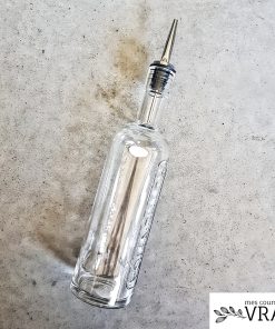 Bouteille à huile en verre + bec verseur
