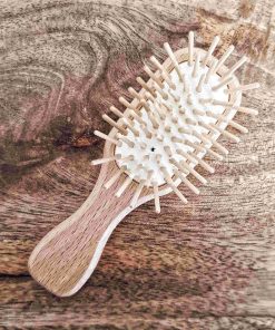 Mini – brosse à cheveux en bois