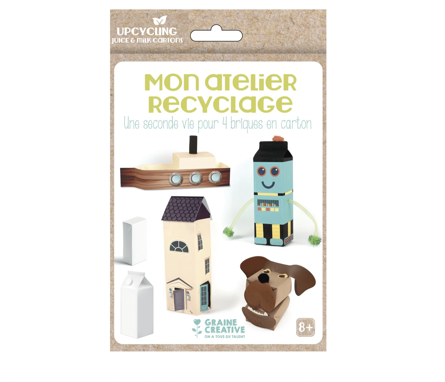 Kit : Mon atelier recyclage – Briques en carton – Image 2