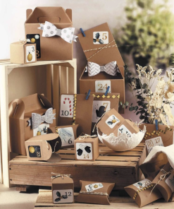 Kit pour faire son propre calendrier de l&rsquo;avent – 24 boites