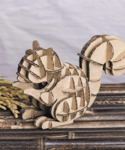 Maquette 3D en carton – Ecureuil