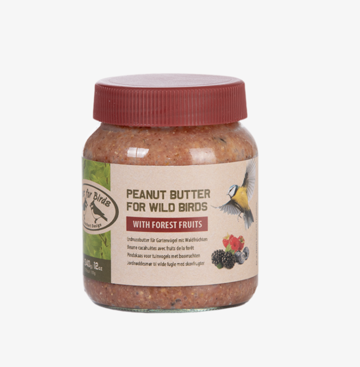 Beurre de cacahuète aux fruits des bois, pour oiseaux