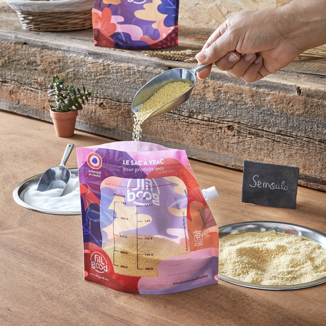 Lot de 3 sacs à vrac gradués réutilisables – Image 3