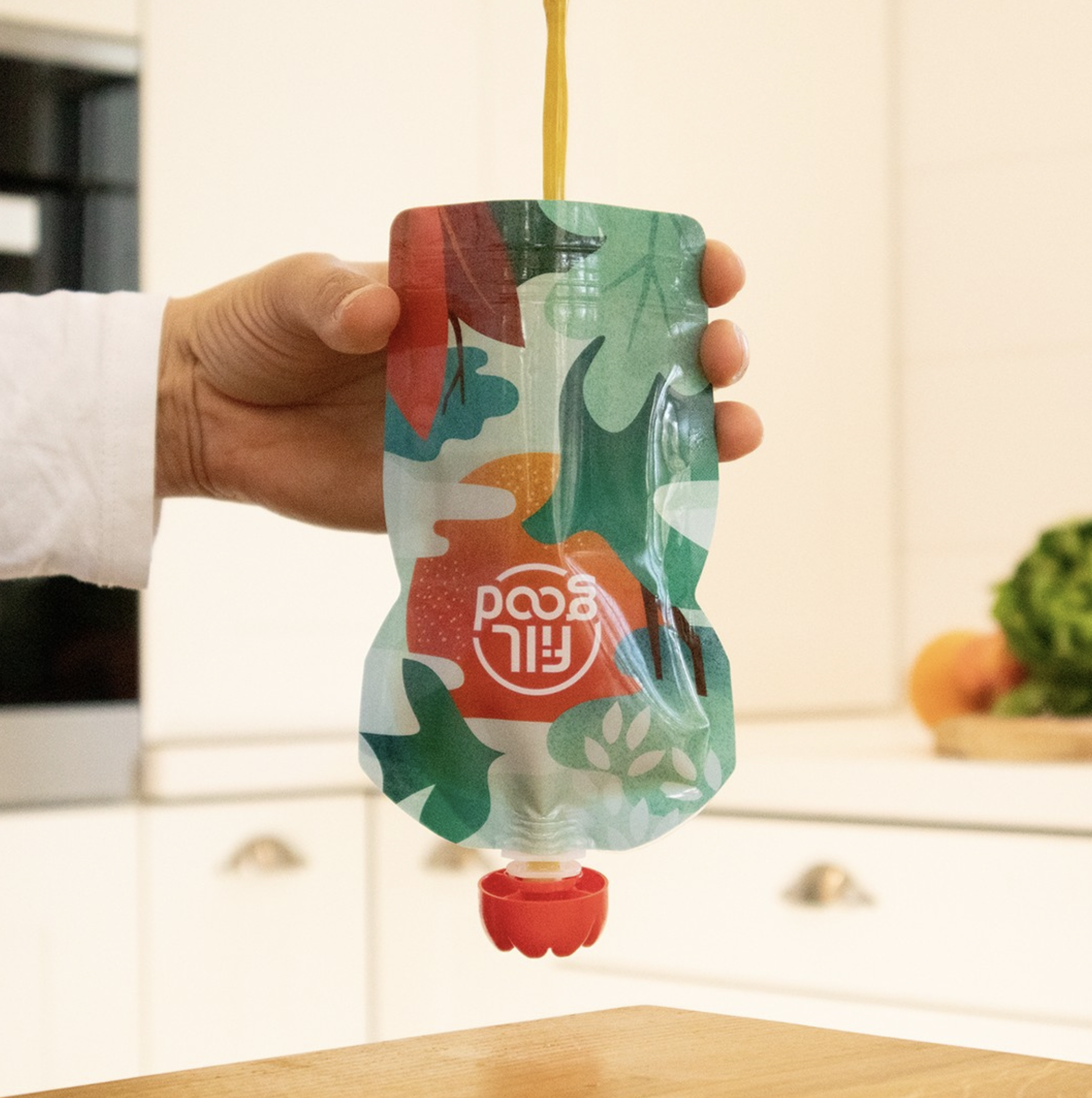 2 gourdes à compotes réutilisables pour adultes – 130 ml – Image 2