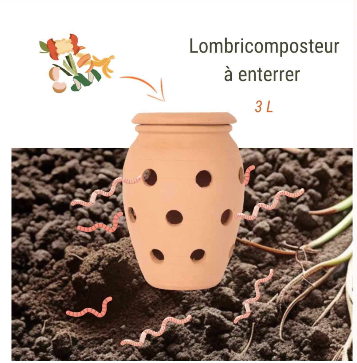 Lombricomposteur à enterrer – 3 L – Image 8