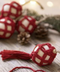 Kit DIY macramé – Boules de Noël