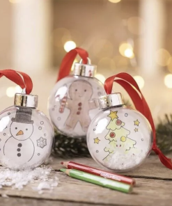 Kit DIY dessin – Boules de Noël