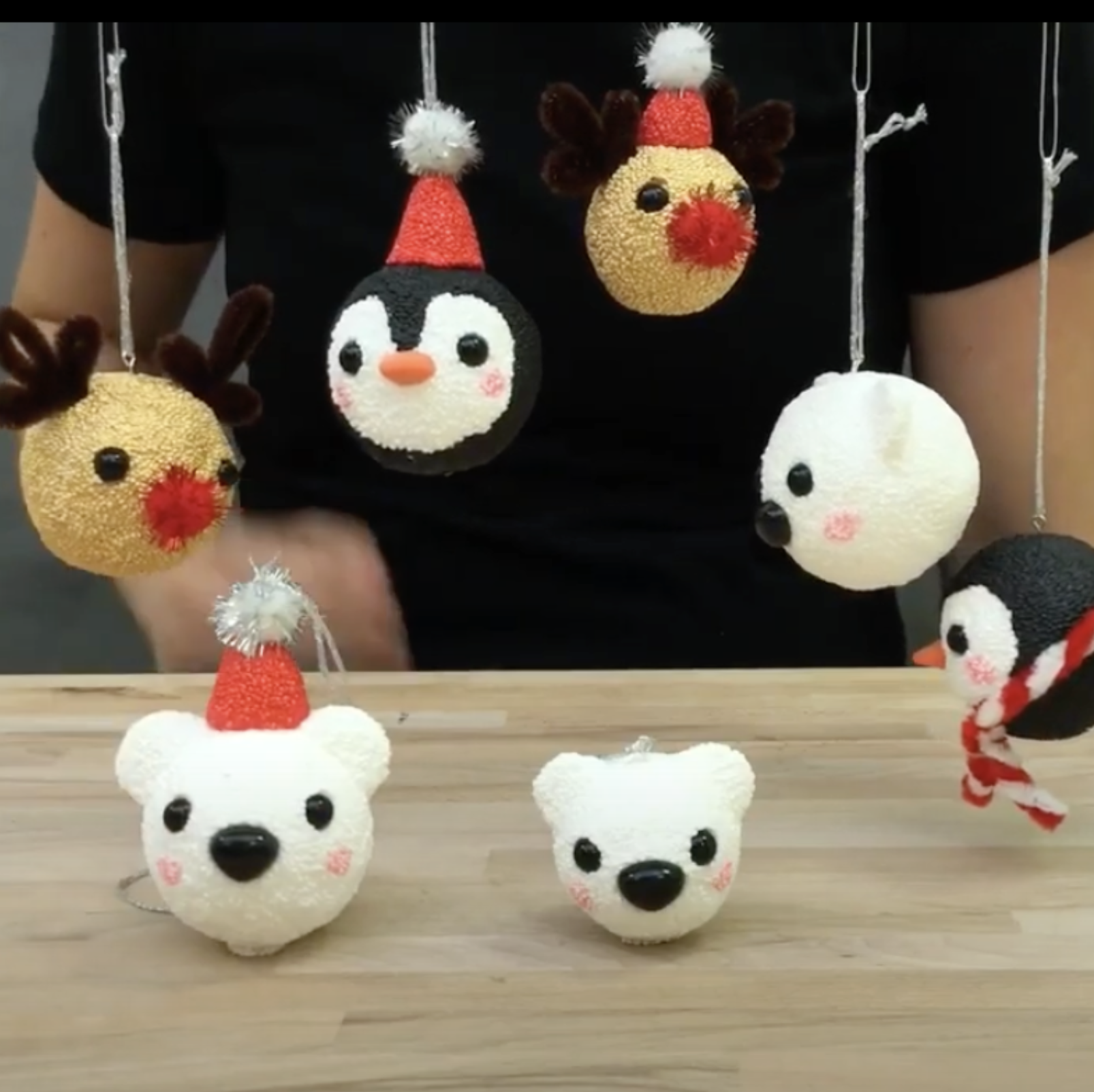 Kit DIY modelage – Boules de Noël Animaux – Image 8