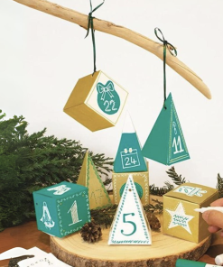 Kit Calendrier de l&rsquo;Avent – Turquoise et or