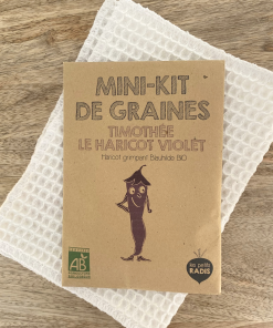 Mini kit de graines – Timothee le haricot violet